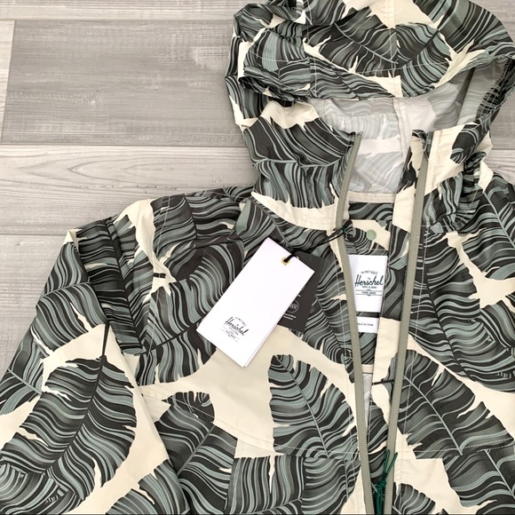 Herschel Palm Print Wind Breaker NWT - Picture 4 of 6